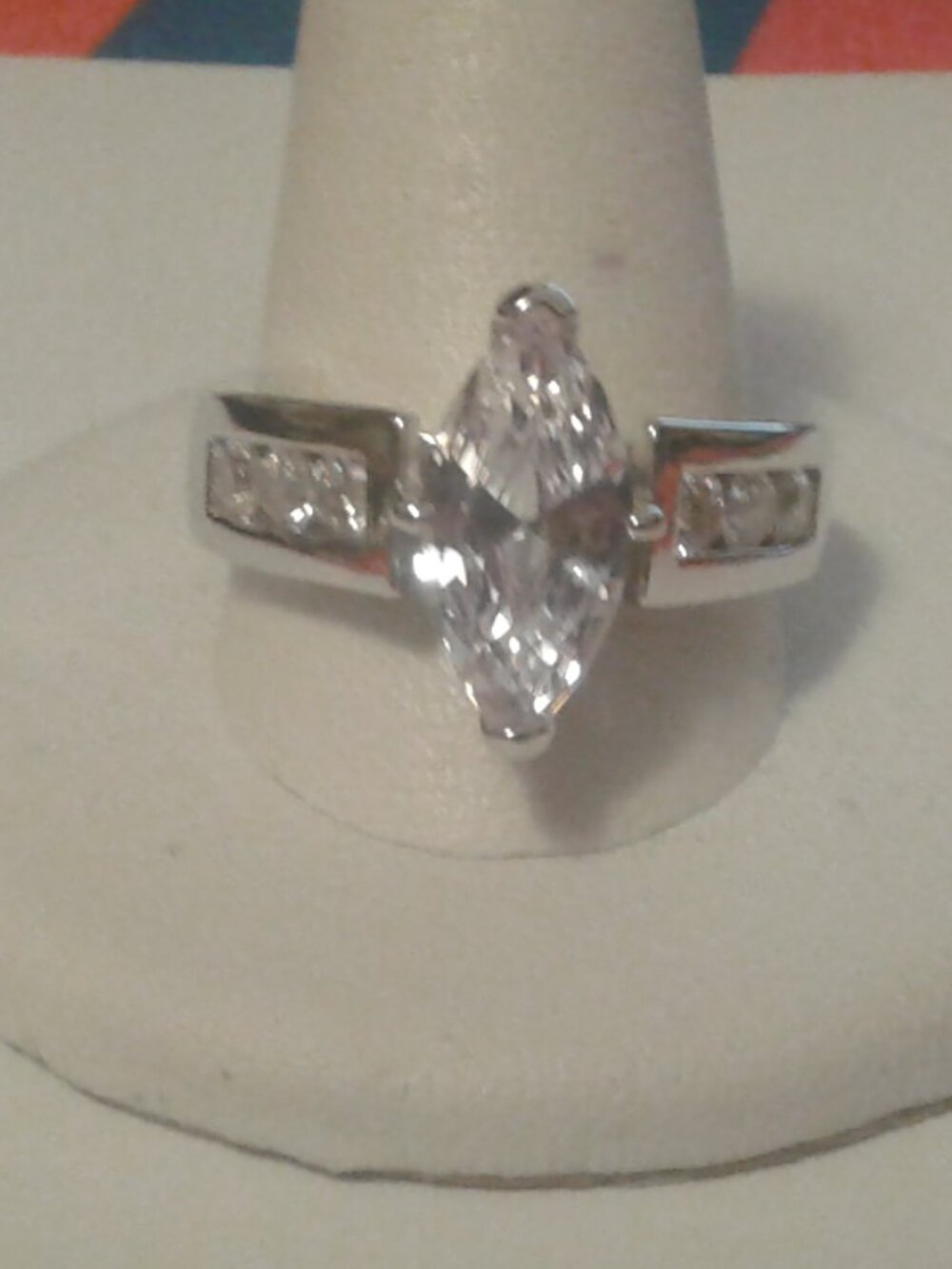 Bella Luce Rhodium Plated Ring 5.00ctw. Size 10